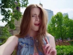 Selfie photo in city Stock Footage