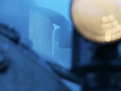 Steam Engine Train Locomotive - Evening Passage 03 Stock Footage