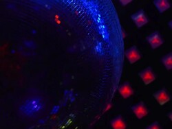HD Rotating Disco Ball Close-up (Loopable) Stock Footage
