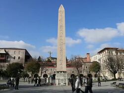 HD:The Obelisk of Theodosius Stock Footage