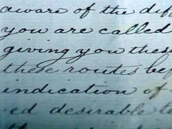 ECU PAN Hand written note / Melbourne, Victoria, Australia Stock Footage