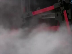 Colorful Steam Engine Stock Footage