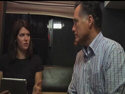Associated Press correspondent Kasie Hunt discusses her interview with Republican presidential candidate Mitt Romney. She says Romney is conducting a major campaign push in New Hampshire with just a few weeks to go before the state's primary. News Clip