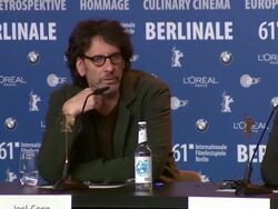 INTERVIEW Joel Coen, Josh Brolin, Hailee Steinfeld, Jeff Bridges & Ethan Coen on their feelings about John Wayne, how important he is today as an icon and how most kids in America might not even know who he was. (Footage by WireImage Video/GettyImages) Stock Footage
