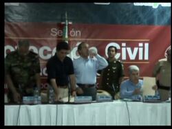 WRAP Damage in coastal town south of Cancun, Calderon visits hit areas Instructional Video