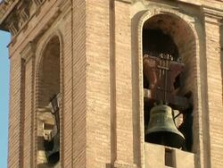 Bell Tower in Valencia Stock Footage