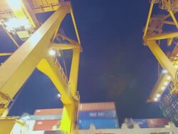 Port Activity -Time Lapse Stock Footage