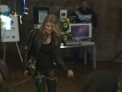 Fergie at the Black Eyed Peas at the Peapod Adobe Youth Voices Academy Launch Stock Footage