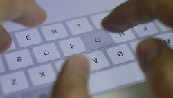 Using a computer Stock Footage