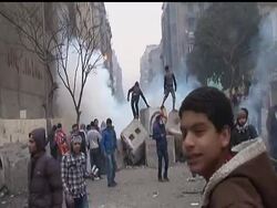 Egytian security forces and protesters clashed for a fifth day. The violence was sparked by public anger after authorities failed to prevent a football riot, leaving 74 dead. (Feb. 6) News Clip