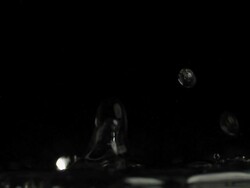 HD Slow motion water drops Stock Footage