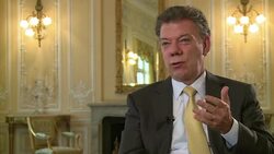 VOICED : Santos pide ayuda a Europa para paz News Clip