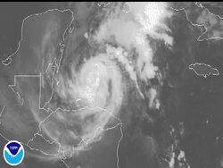 Hurricane Paula is now a category one storm, packing sustained winds of 75 miles per hour. Forecasters say it could hit Mexico's Yucatan peninsula as early as tonight. News Clip