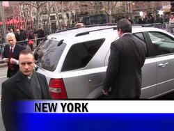 Bernard Madoff was brought to the courthouse in lower Manhattan early for security reasons, to avoid any confrontations with any investors who might show up for the hearing. News Clip