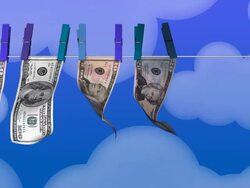 (Loop) Money laundering Stock Footage