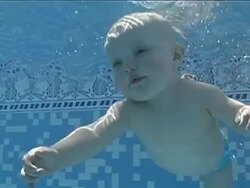 Water Baby! Stock Footage