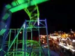 Rollercoaster ride Part 2/3 Stock Footage