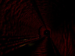 Alarm in Tunnel 3D Stock Footage