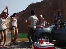 Group of friends enjoying at riverbank, Haryana, India Stock Footage