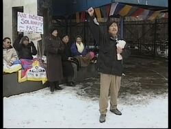 USA: UN: CHINESE REPRESSION OF TIBETANS PROTEST News Clip