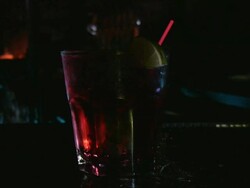 Bar, pub, restaurant, night club scene. Stock Footage