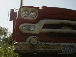 Dolly shot of old Truck. Stock Footage