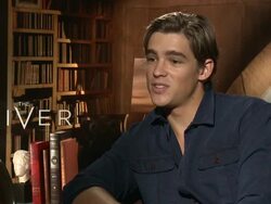 INTERVIEW - Brenton Thwaites on the biggest challenge they saw translating the book to film at 'The Giver' Press Junket Stock Footage
