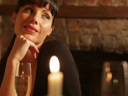 Glamour evening dining B Stock Footage