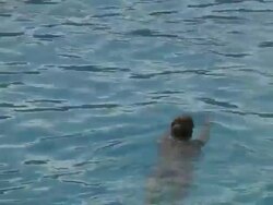 (HD1080i) Swimming Through Frame Stock Footage