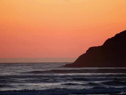 coast sunset Stock Footage