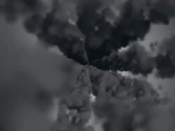 Traveling through the smoke tunnel Stock Footage