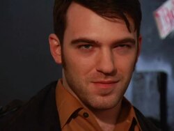 Villain Enters Doorway CU Stock Footage