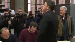 Former PM and leader of Democratic Party Matteo Renzi casts his ballot Instructional Video