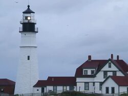 Portland head lighthouse Stock Footage