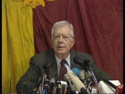 BOSNIA: SARAJEVO: JIMMY CARTER CEASEFIRE TALKS News Clip