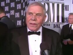 INTERVIEW: Tom T. Hall on being honored tonight at 60th Annual BMI Country Awards on 10/30/2012 in Nashville, TN.(Footage by WireImage Video/Getty Images Entertainment Video) Stock Footage