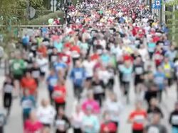 HD: Marathon running Stock Footage