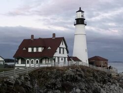 Historic Lighthouse  Stock Footage