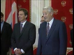 RUSSIA: MOSCOW: TONY BLAIR TRAVELS ON METRO DURING OFFICIAL VISIT Instructional Video