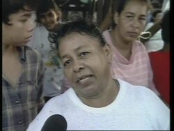 NICARAGUA: PRESIDENT VIOLETTA CHAMORRO SPEAKS OF GROWING POVERTY News Clip
