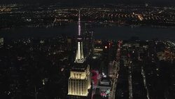 New York City aerial footage Stock Footage