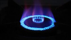 Flaming of gas. Stock Footage