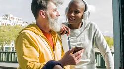 Checking running times Stock Footage