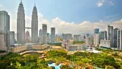 Kuala Lumpur skyline Stock Footage
