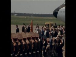 UPITN 28 6 74 US PRESIDENT, RICHARD NIXON ARRIVES IN MOSCOW News Clip