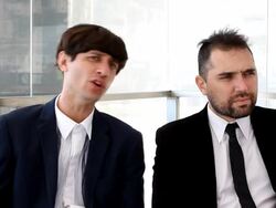 INTERVIEW - Agustin Toscano and Ezequiel Radusky Stock Footage