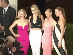 Cara Delevigne, Rihanna, Stella McCartney, Kate Bosworth and Reese Witherspoon - 'Charles James: Beyond Fashion' Costume Institute Gala - Arrivals Stock Footage
