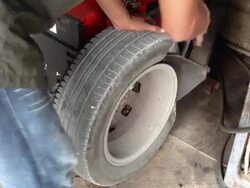 auto mechanical work, Tyre Repair Stock Footage