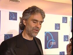 AP cover of backstage interviews with artists at Diana concert News Clip