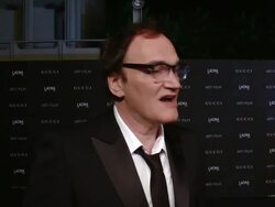 INTERIVEW - Quentin Tarantino at 2014 LACMA Art+Film Gala Honoring Barbara Kruger And Quentin Tarantino Presented By Gucci Stock Footage